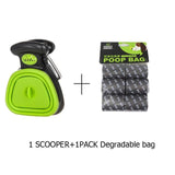 Pet Products Pooper Scooper with bag attached-UlGadget