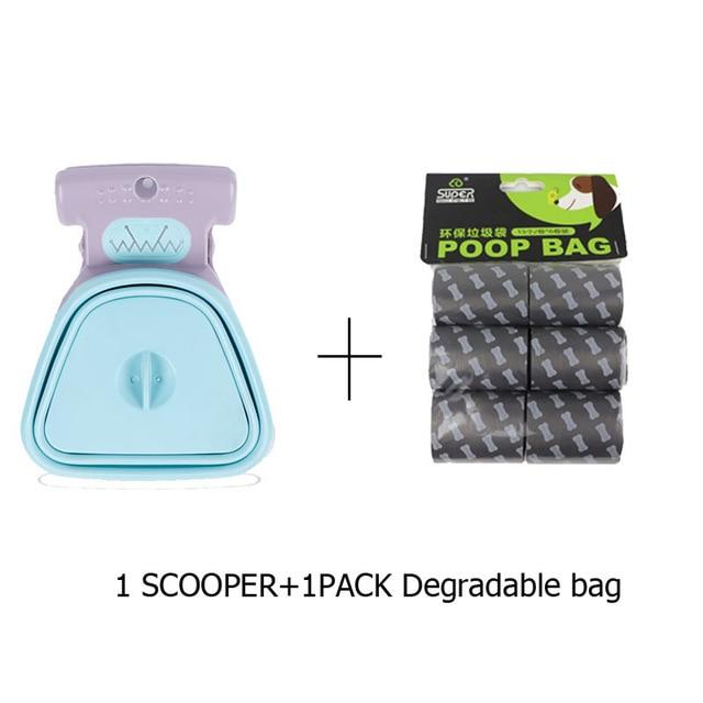 Pet Products Pooper Scooper with bag attached-UlGadget