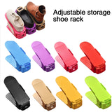 10PCS Durable Adjustable Double Smart Space Saving Shoe Organizer Footwear Stand Shoerack-UlGadget