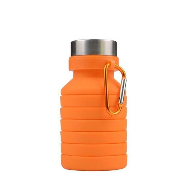 550 ML Silicone Collapsible Water Bottle Travel Sport Folding Outdoor Retractable-UlGadget