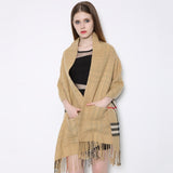 Pocket Shawl Women Warm Winter Scarves Shawls Blanket Scarf Bufandas-UlGadget