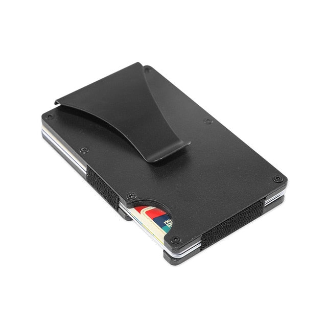 Carbon Fiber Metal Bank ID Card Wallet-UlGadget