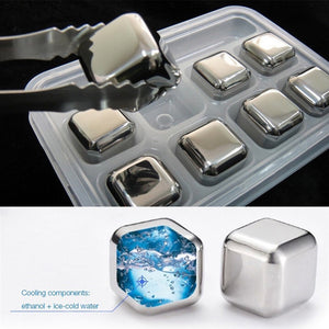 Home and Garden, Appliance STAINLESS STEEL COCKTAIL CUBES-UlGadget