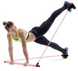 Portable Pilates Bar Kit with Resistance Elastic Band Yoga Pilates Exercise Stick-UlGadget