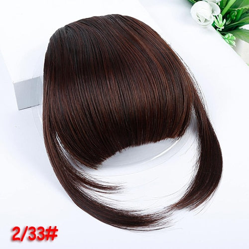 SLLIE 2PCS Clip in Bangs Hair Extensions Human Hair Air Bangs with Temples One Piece Clip on Front Bangs Hairpiece 3D Clip-In Bangs Hair Extensions-UlGadget