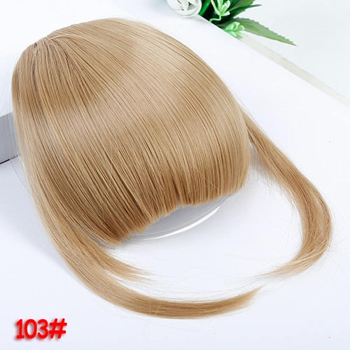 SLLIE 2PCS Clip in Bangs Hair Extensions Human Hair Air Bangs with Temples One Piece Clip on Front Bangs Hairpiece 3D Clip-In Bangs Hair Extensions-UlGadget