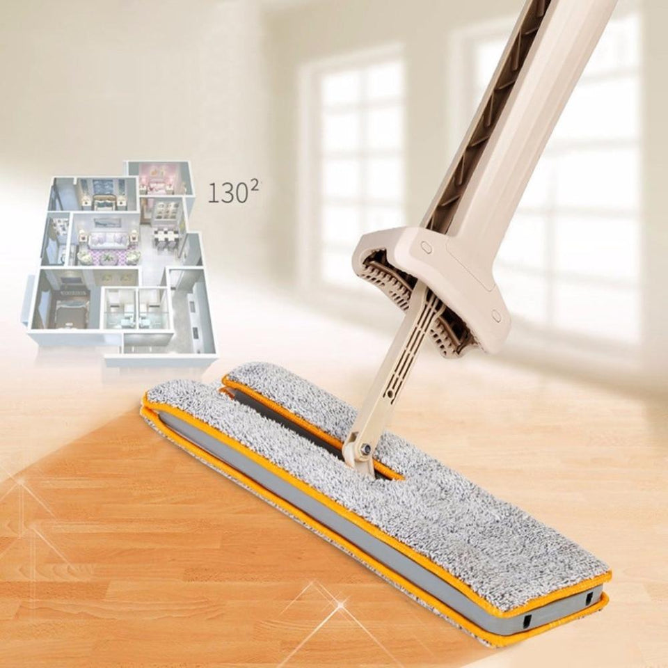 Home and Garden, Appliance Self-Wringing Double Sided Flat Mop-UlGadget