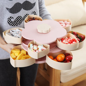 Creative Double-layer Petal Blooming Candy Snack Box-UlGadget