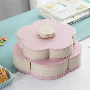 Creative Double-layer Petal Blooming Candy Snack Box-UlGadget