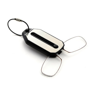 Mini Nose Clip Portable Folding Reading Key Chain Case Glasses-UlGadget