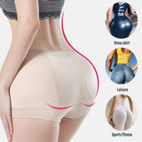 Women Plus Size Nylon Padded Panties Hourglass Hip Butt Lifter-UlGadget