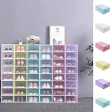 Transparent Drawer Shoes Box Plastic Stackable Foldable Clear Shoes Storage-UlGadget