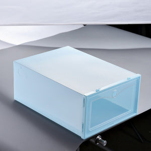 Transparent Drawer Shoes Box Plastic Stackable Foldable Clear Shoes Storage-UlGadget