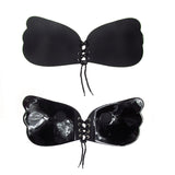 Butterfly Push Up Silicone Strapless Sticky Bralette With Drawstring-UlGadget