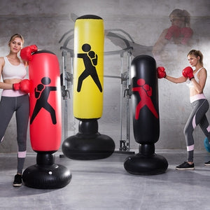 Vertical Inflatable PVC Thickening Boxing Punch Bag Tool