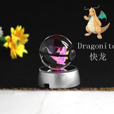 Real Pokemon Ball Crystal Transparent 3D Lamp Diameter 5cm Fancy Night Lights For Decorative Gifts-UlGadget