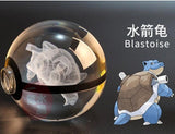 Real Pokemon Ball Crystal Transparent 3D Lamp Diameter 5cm Fancy Night Lights For Decorative Gifts-UlGadget