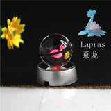 Real Pokemon Ball Crystal Transparent 3D Lamp Diameter 5cm Fancy Night Lights For Decorative Gifts-UlGadget