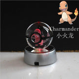 Real Pokemon Ball Crystal Transparent 3D Lamp Diameter 5cm Fancy Night Lights For Decorative Gifts-UlGadget