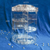 360 Degree Rotating Crystal Cosmetic Storage Box Adjustable Multi-Function Acrylic-UlGadget