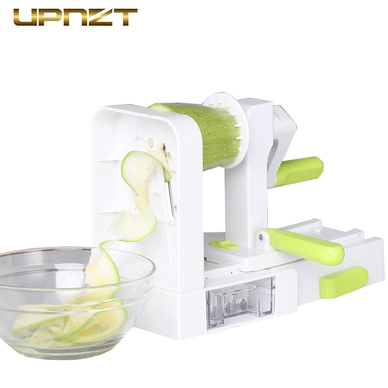 Spiralizer Vegetable Slicer With 4 Rotating Blades Cutter-UlGadget