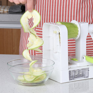 Spiralizer Vegetable Slicer With 4 Rotating Blades Cutter-UlGadget