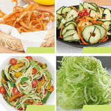 Spiralizer Vegetable Slicer With 4 Rotating Blades Cutter-UlGadget