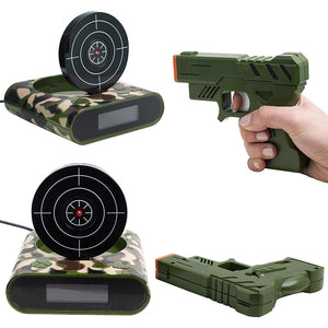 Infrared Shooting Alarm Gadget Target Laser Shoot Recordable Digital Electronic Desk Clock-UlGadget