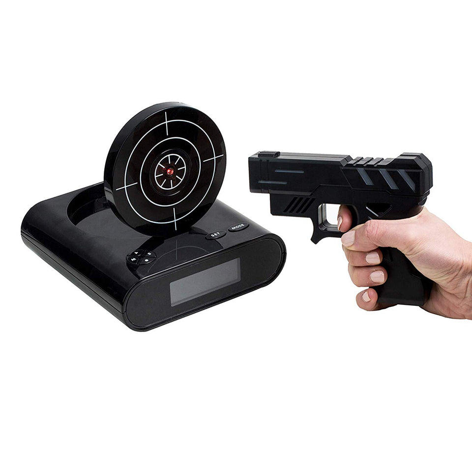 Infrared Shooting Alarm Gadget Target Laser Shoot Recordable Digital Electronic Desk Clock-UlGadget