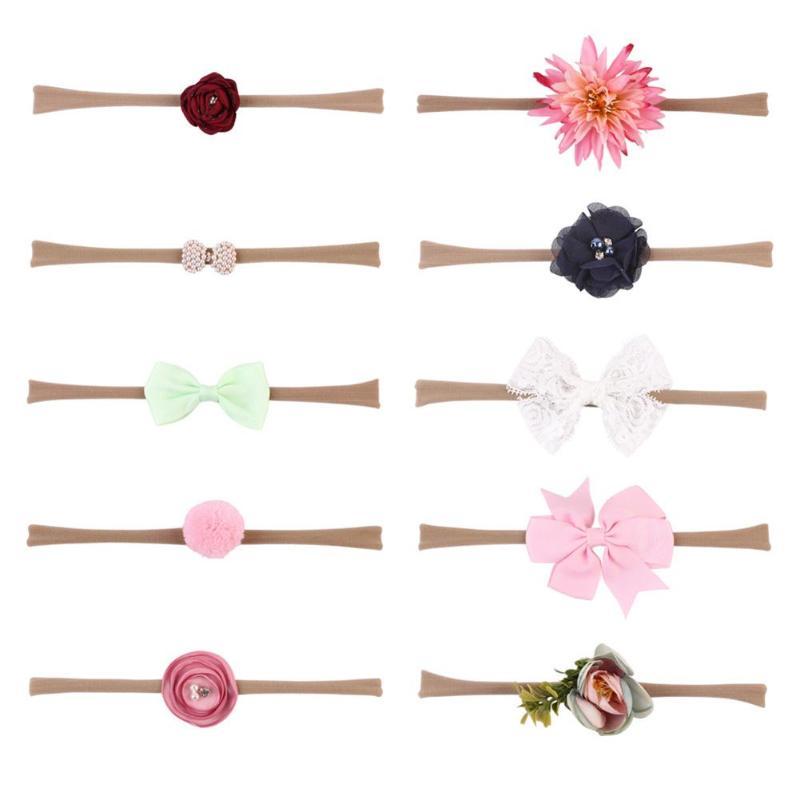 10pcs Set Elastic Headbands