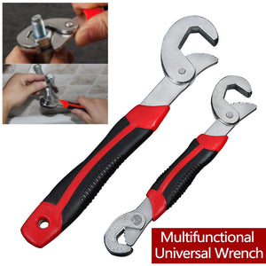 Set 2pcs Universal Adjustable Grip Wrench 9-22mm/22-32mm For Nuts And Bolts-UlGadget