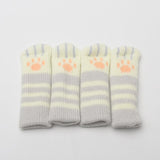 4pcs Cat Paw Chair Socks Sleeve Knitted Legs-UlGadget