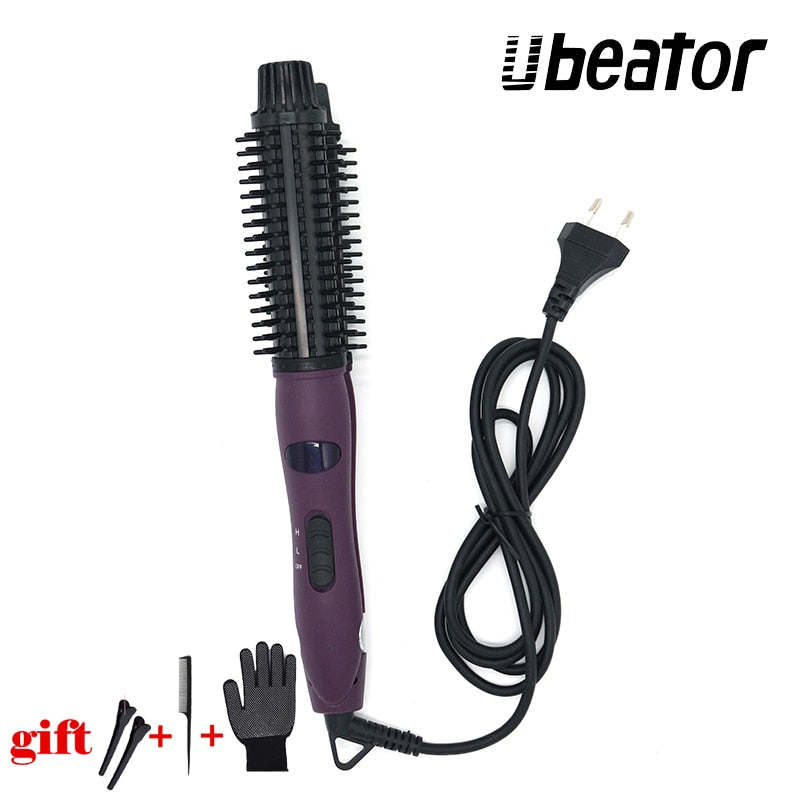 4-IN-1 IONIC STYLER PRO Ionic Hot Brush and Ceramic Flat Iron-UlGadget