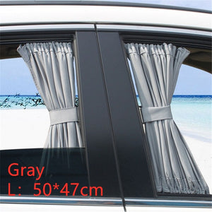 2PCS Auto Universal Sunshade Curtain Car Side Window