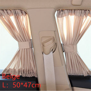 2PCS Auto Universal Sunshade Curtain Car Side Window