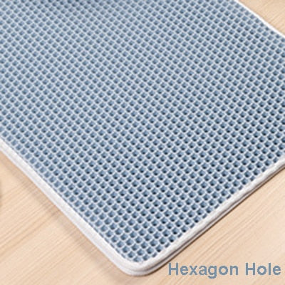 Double-Layer Waterproof Non-slip Pet Cat Litter Mat with Free Shovel-UlGadget