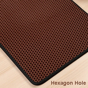 Double-Layer Waterproof Non-slip Pet Cat Litter Mat with Free Shovel-UlGadget