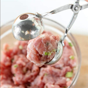 Meatball Tong Maker with Detachable Anti-Slip Handles, Stainless Steel-UlGadget