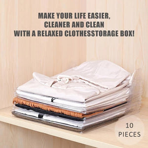 10 Layer Clothes Organizer Brilliant Makes Folding Storing Laundry-UlGadget