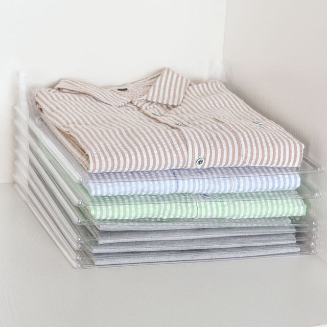 10 Layer Clothes Organizer Brilliant Makes Folding Storing Laundry-UlGadget