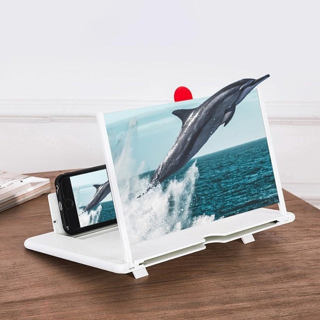 12Inch 3D Thin Foldable Phone Screen Mobile Phone Amplifier-UlGadget