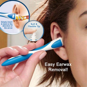 Smart Swab Soft Spiral Ear Wax Removal Cleaning Tool-UlGadget