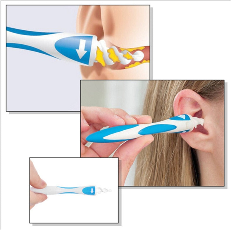 Smart Swab Soft Spiral Ear Wax Removal Cleaning Tool-UlGadget