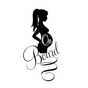 Pregnant On Board Car Sticker