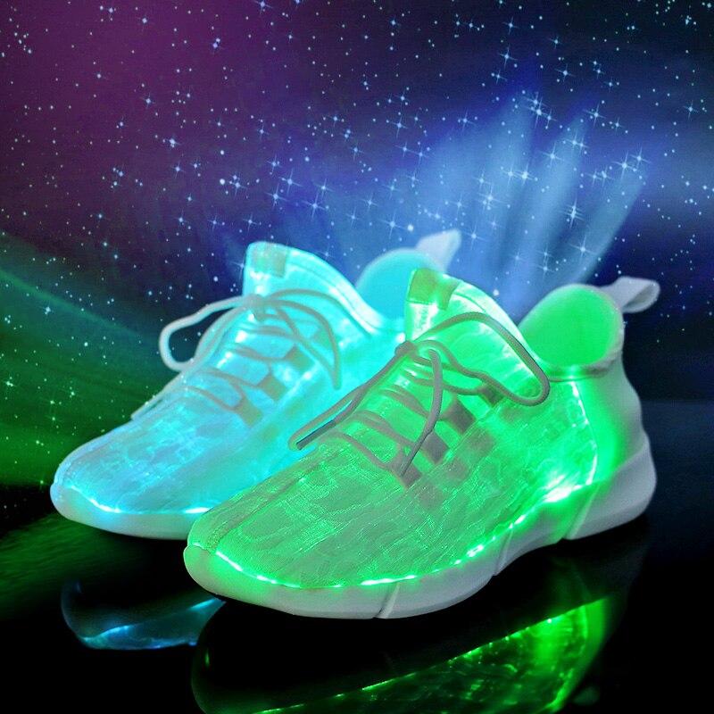 Shoes Light-up Luminous Fiber Optic Shoes-UlGadget