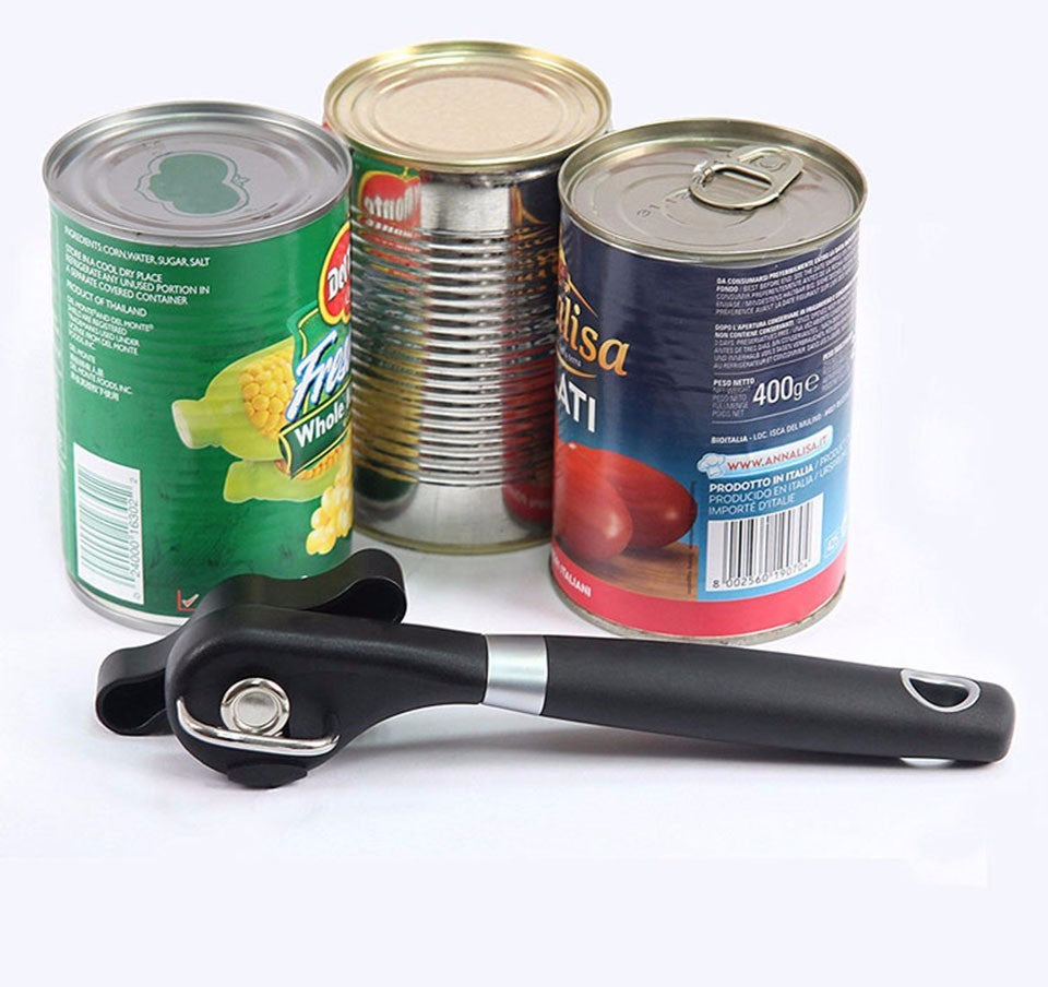 Ergonomic Manual Safe Multi-Function Stainless Steel Can Opener Cut-UlGadget