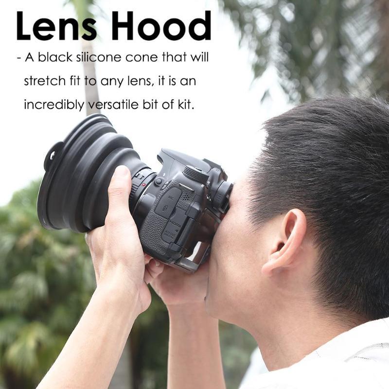 Sports and Entertainment CAMERA LENS HOOD FOR CANON, NIKON, PROFESSIONAL CAMCORDERS-UlGadget