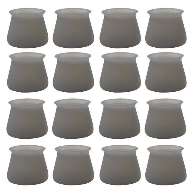 16PCS Non-slip Furniture Silicon Protection Table Chair Leg Pad Cover-UlGadget