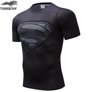 Superman Batman Tops The Flash T-shirts Fitness Crossfit Tees Bodybuilding-UlGadget