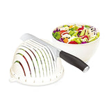 Multifunctional Drain Easy and Fast Fruit Vegetable Cutter Bowl-UlGadget